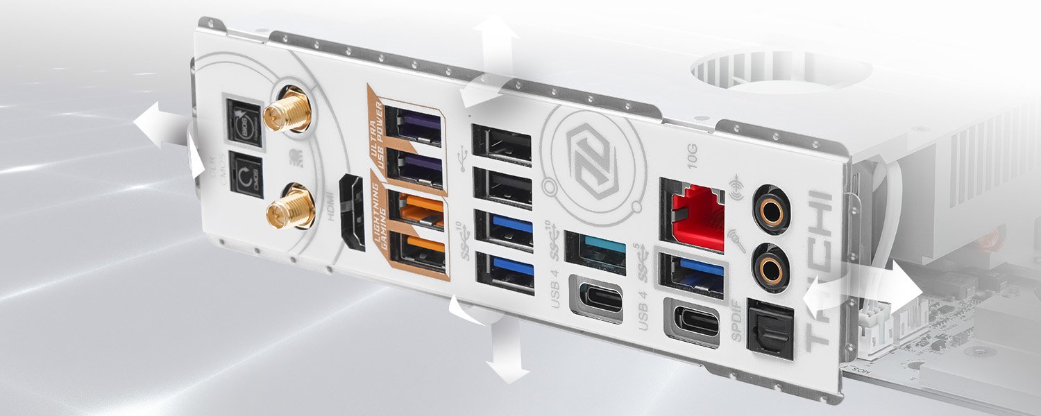 Flexible Integrated I/O Shield